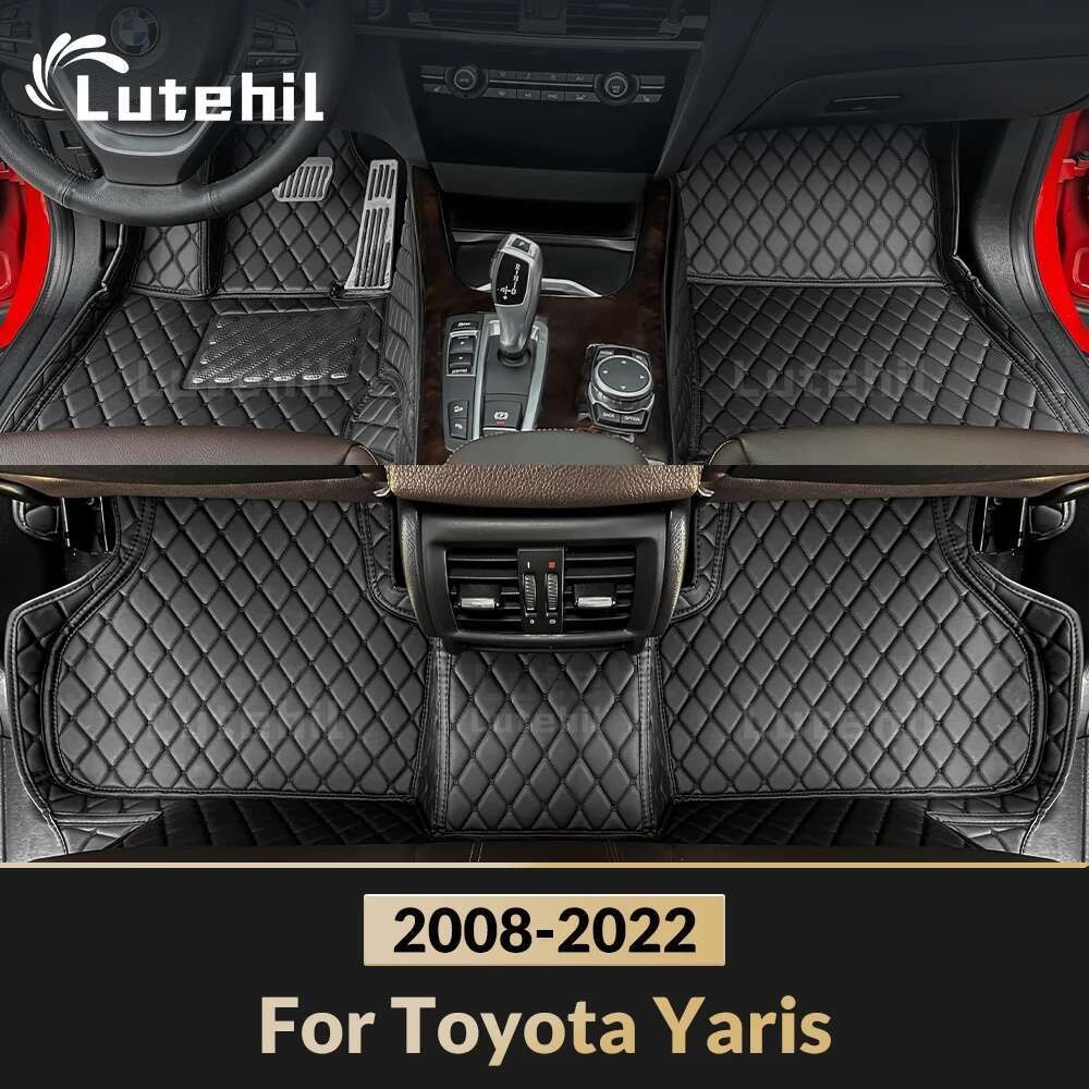 Para Toyota Yaris 2008-2022 Personalizado Tapete De Carro Automóvel Capa Acessórios Interiores Proteção 2021 2020 2019 2
