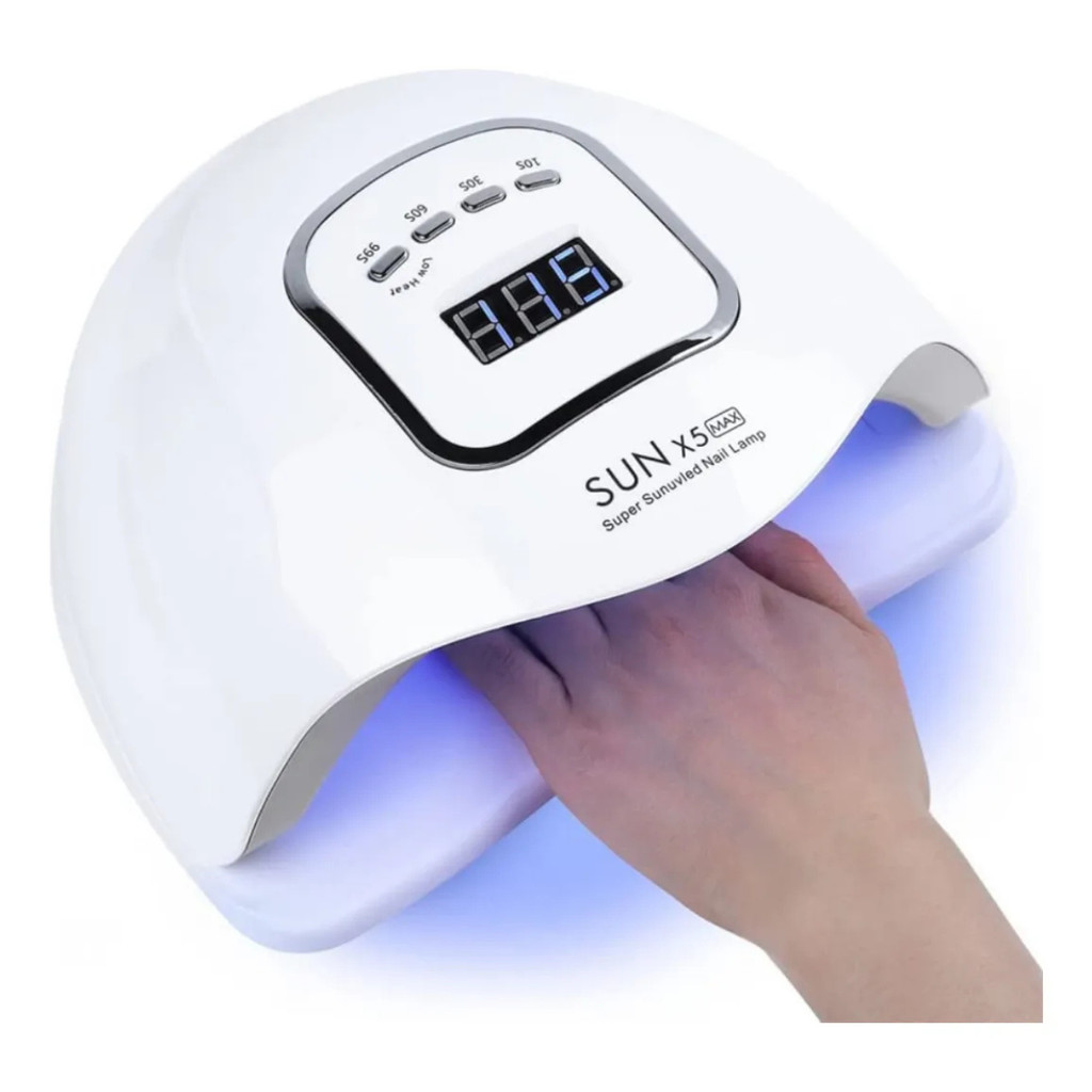 Cabine Com Base Led UV Seca Esmalte Unhas Pés Mãos Gel Acrigel Manicure Esmalteria