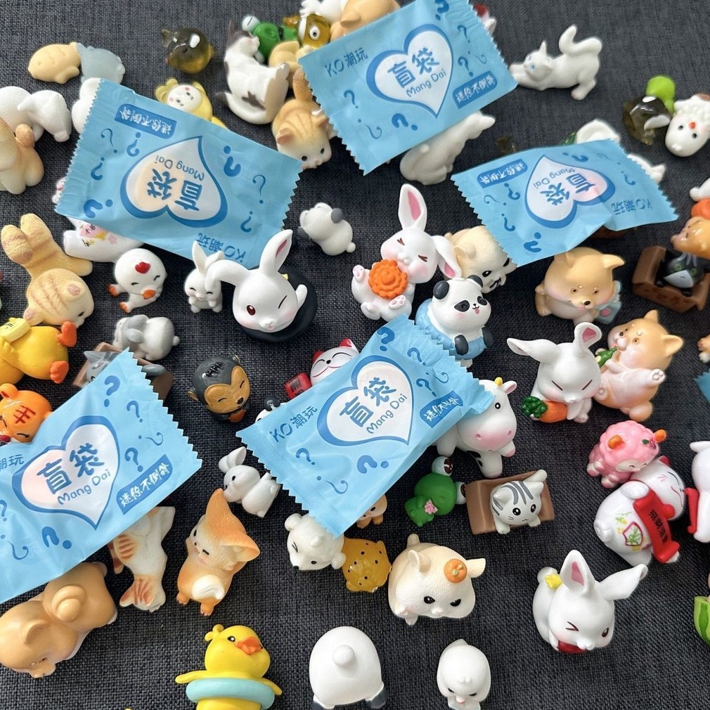 Kawaii Animais Figuras Bonito Dos Desenhos Animados Mini Embalagem Independente Saco Cego Aleatório Brinquedo Do Miúdo C