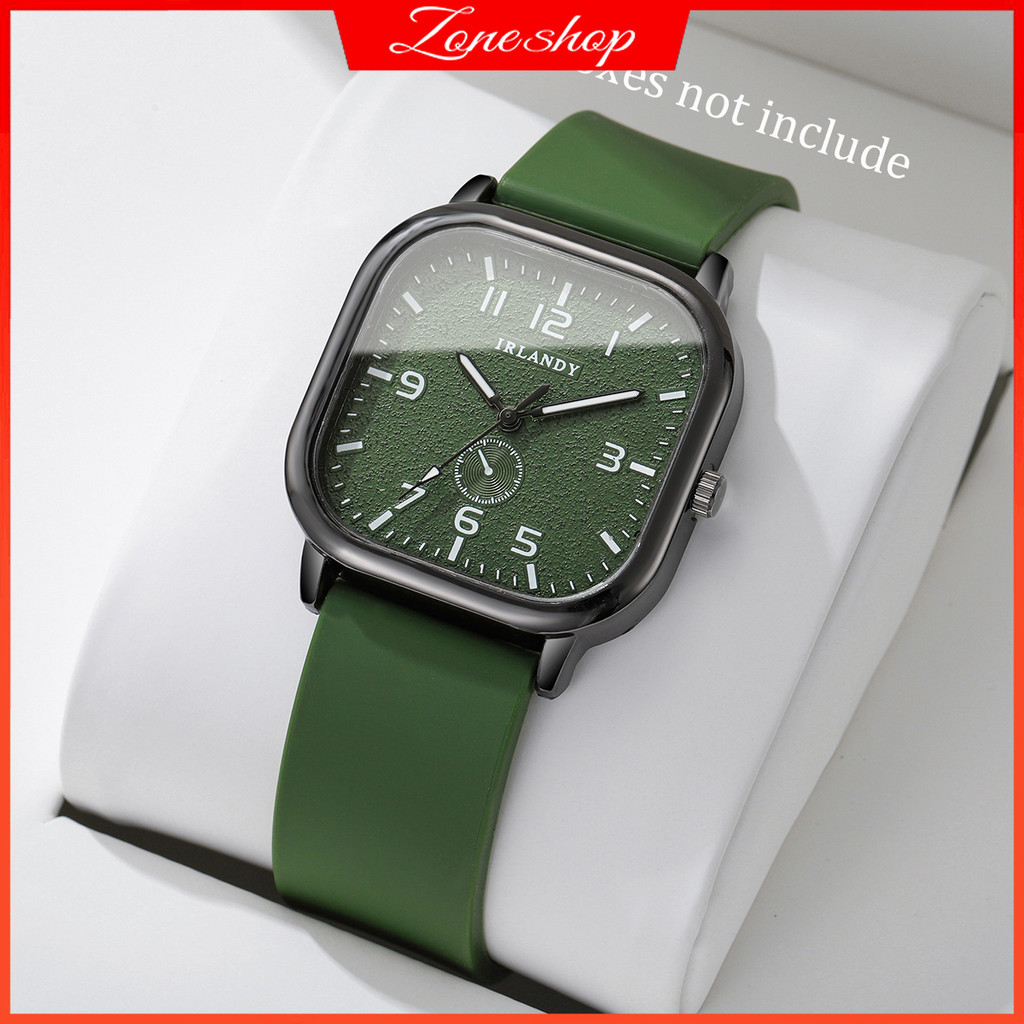 Moda Casual Relógio Feminino Quadrado Pulseira De Silicone Relógios De Quartzo Esportes De Pulso Para Homens Mulheres Es em Oferta na Shopee