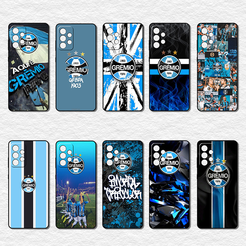 Moda Macio Preto Caso De Telefone Para Samsung Galaxy A52 A52S A23 5G A13 4G A33 A53 A72 A73 A32 RH24 gremio fbpa Capa