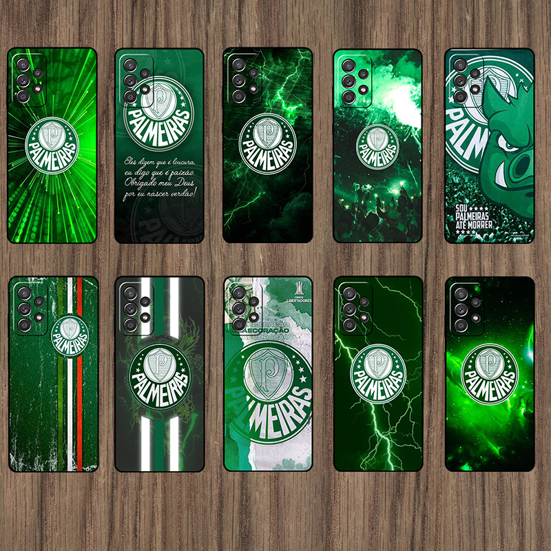 Para Samsung A11 A12 A13 A14 A15 A16 A20 A20S A21 Palmeiras Macio Preto TPU Caso De Telefone