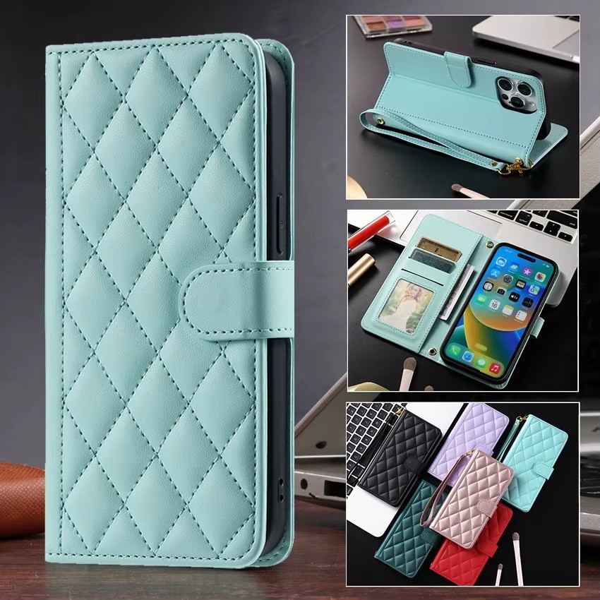 Capa De Telefone Carteira Para Samsung Galaxy A08 A07 A06 A18 A17 A16 A15 A14 A27 A57 A37 A56 A36 A26 A54 A55 Mulheres L