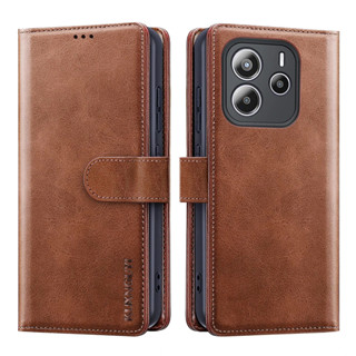Capa Carteira Para Redmi Note 14 Com Suporte Cartão , Proteção Magnética De Couro Note14 4G , De Telefone Xiaomi 5G em Oferta na Shopee