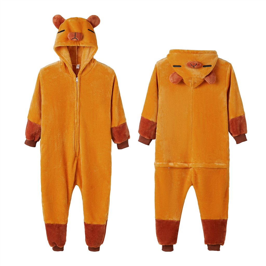 Adultos Macacão Kigurumi Capivara Anime Cosplay Trajes Mulheres Homens Animais Pijamas De Uma Peça Halloween Natal Homew