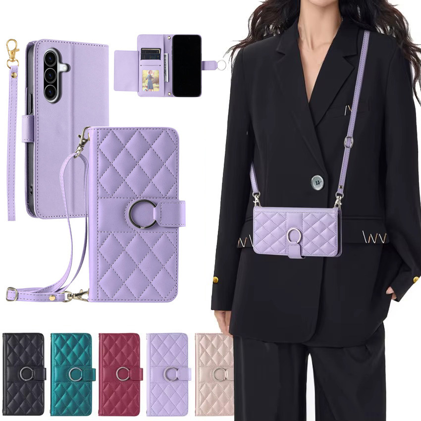Capa Carteira Flip Para Samsung Galaxy A08 A07 A06 A18 A17 A16 A15 A14 A27 A57 A37 A56 A36 A26 A54 A55 Anel Magnético Co