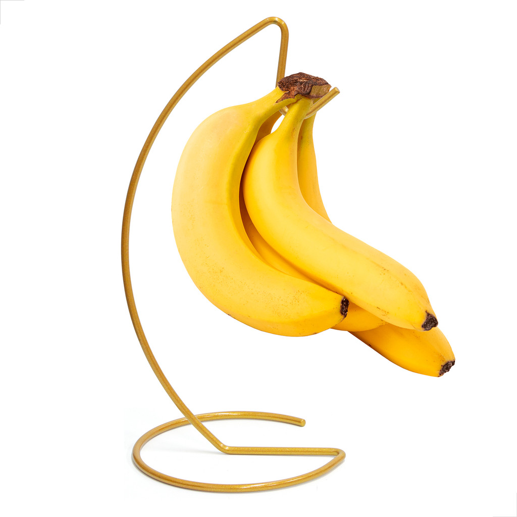 Suporte para Cacho de Bananas e ou Acessórios na Cor Dourada