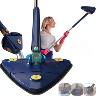 Esfregão Mop Triangular 360° Rodo de limpeza Giratorio Ajustavel