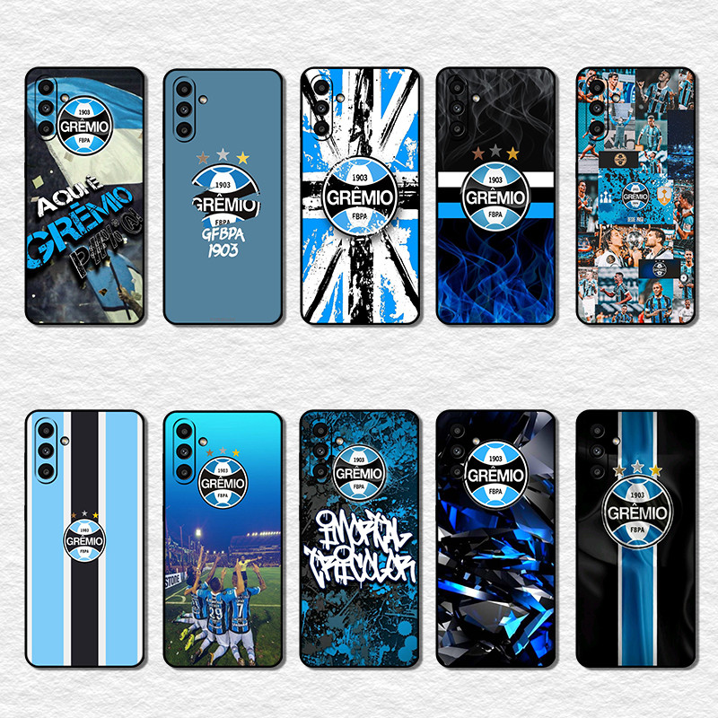 Moda Macio Preto Caso De Telefone Para Samsung Galaxy A04S A05S A24 A34 A54 A14 A15 A13 RH24 gremio fbpa Capa