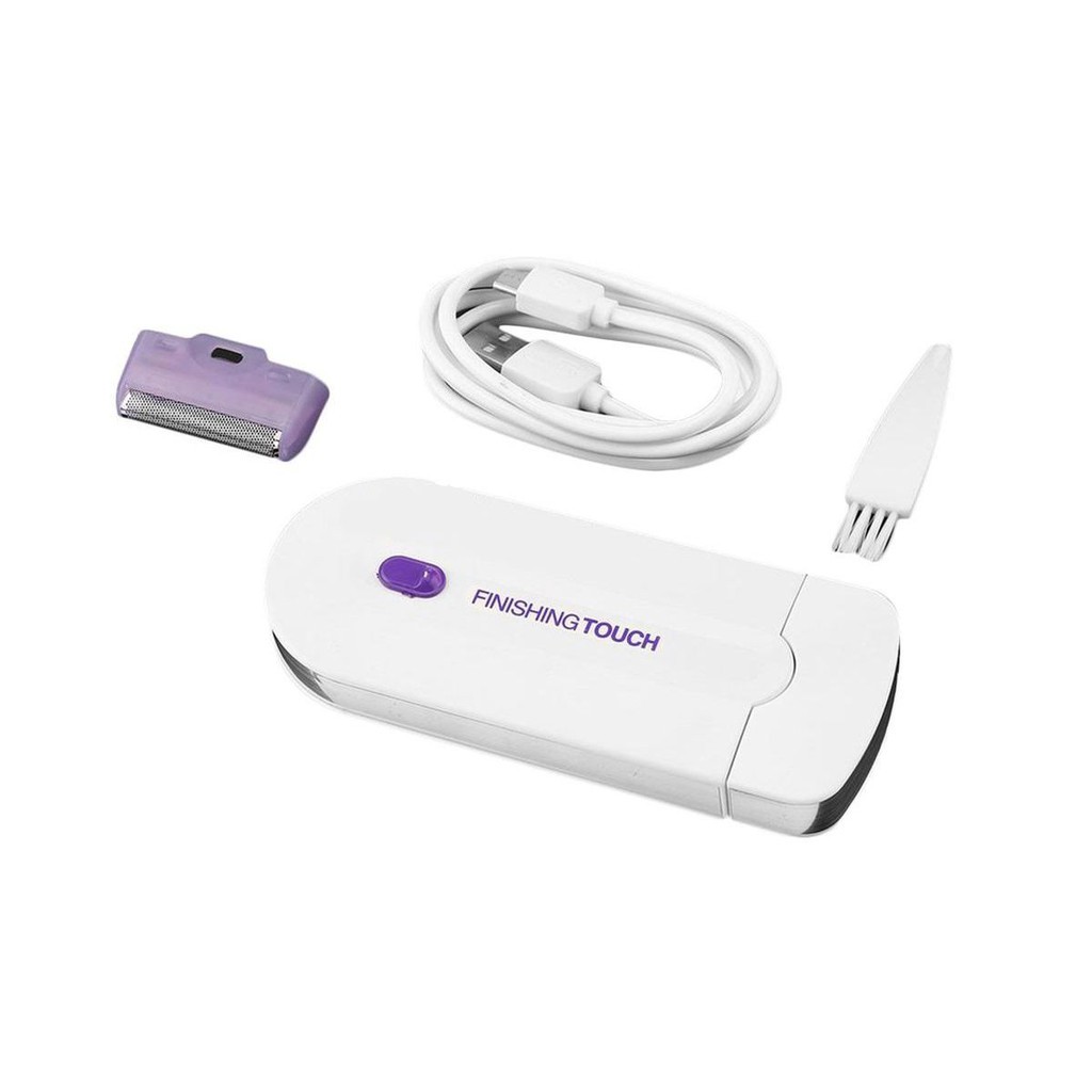 Mini Depilador Elétrico Facial e Corporal Recarregável – Removedor de Pelos Indolor com Luz Touch