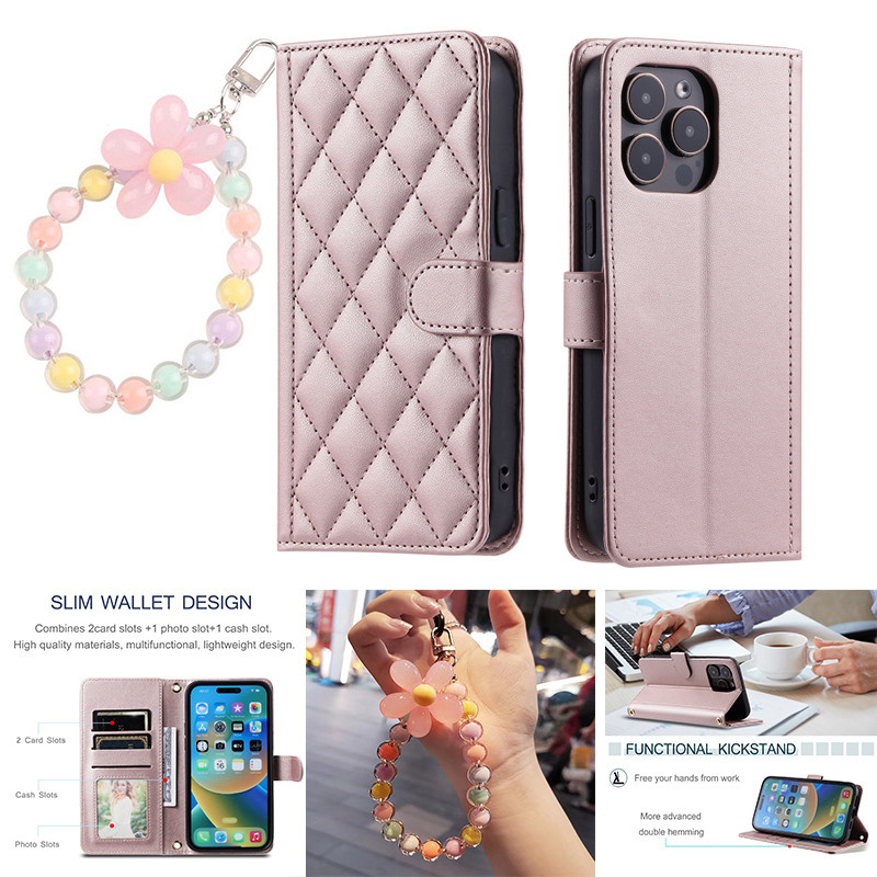 Capa De Telefone Carteira Para Samsung Galaxy A08 A07 A06 A18 A17 A16 A15 A14 A27 A57 A37 A56 A36 A26 A54 A55 Mulheres L