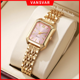 Feminino Elegante Retângulo Relógio De Quartzo Moda Pulseira De Aço Inoxidável Analógico Relógios De Pulso Meninas Prese em Oferta na Shopee