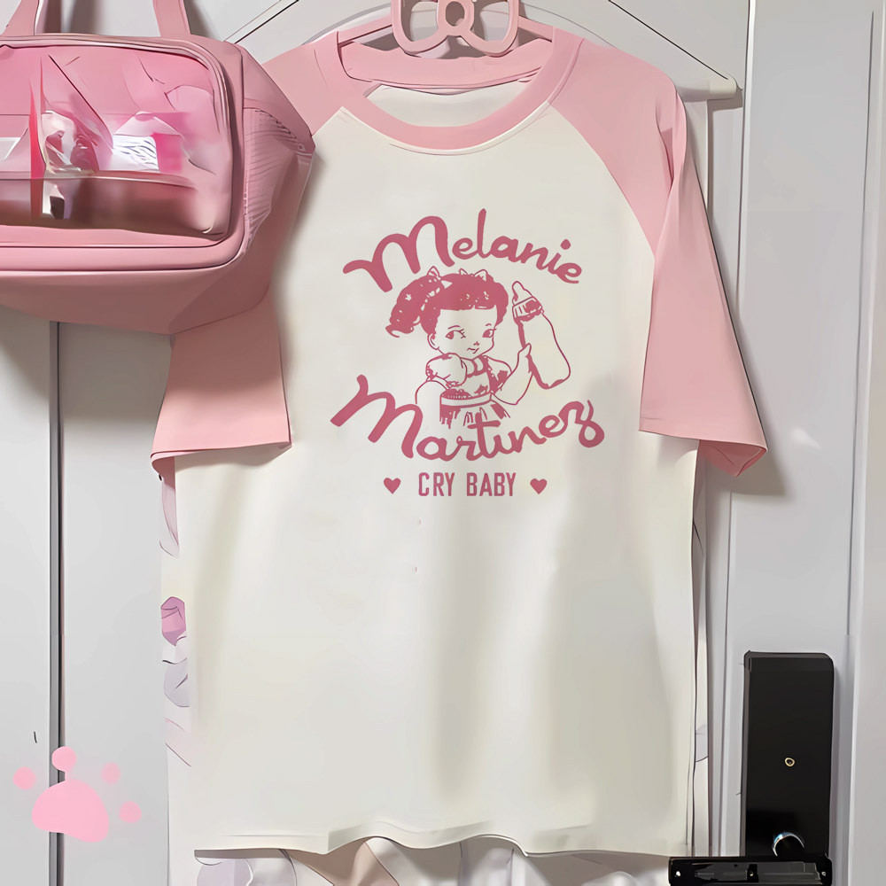 Melanie Martinez top tees Menina hip hop kawaii 2000s Retro Coreano Roupas Respirável t Camisa Clássico Punk Grunge Femi