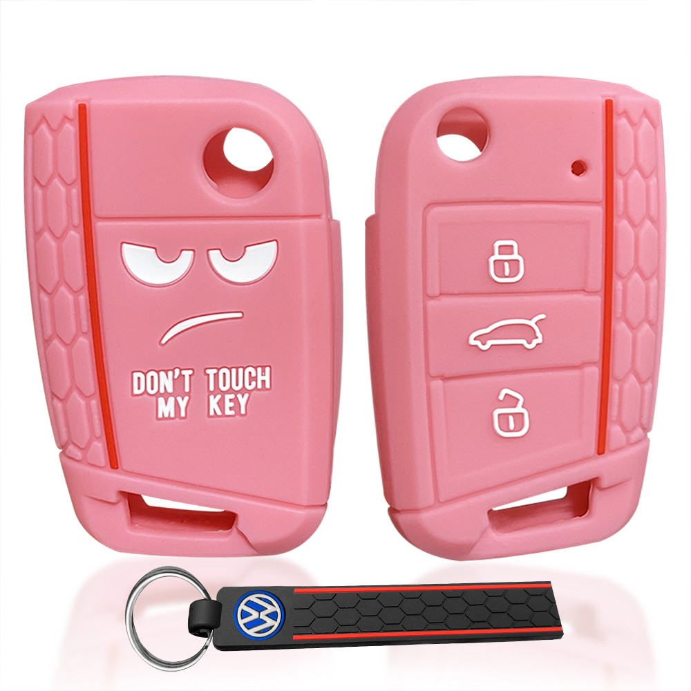 Não Toque Na Minha Chave Vw Golf 7 Polo Capa Para Do Carro Skoda Karoq Rapid Octavia A7 Seat Ibiza Leon 5f Porta-Chaves