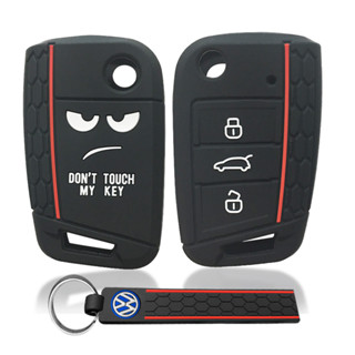 Não Toque Na Minha Chave Vw Golf 7 Polo Capa Para Do Carro Skoda Karoq Rapid Octavia A7 Seat Ibiza Leon 5f Porta-Chaves em Oferta na Shopee