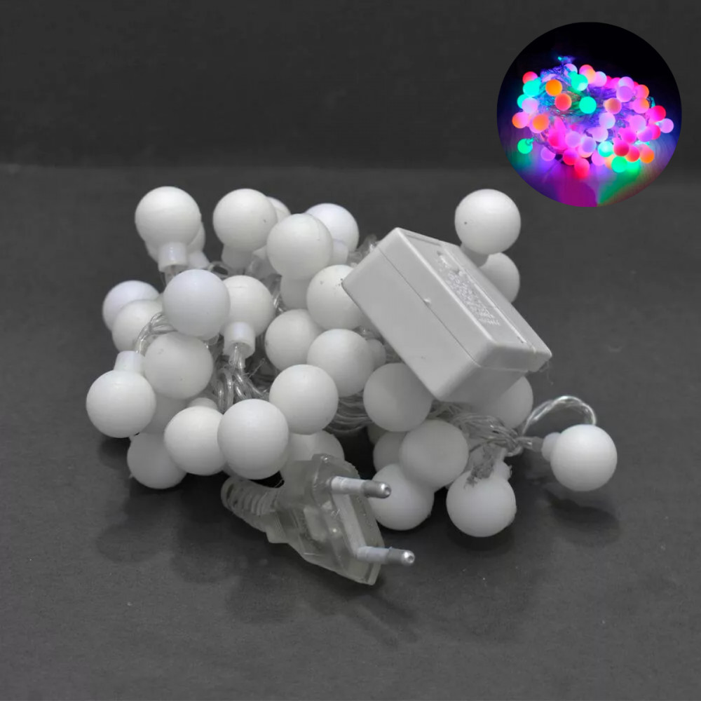 Luzes de Natal Coloridas LED - 28 Bolinhas Altomex