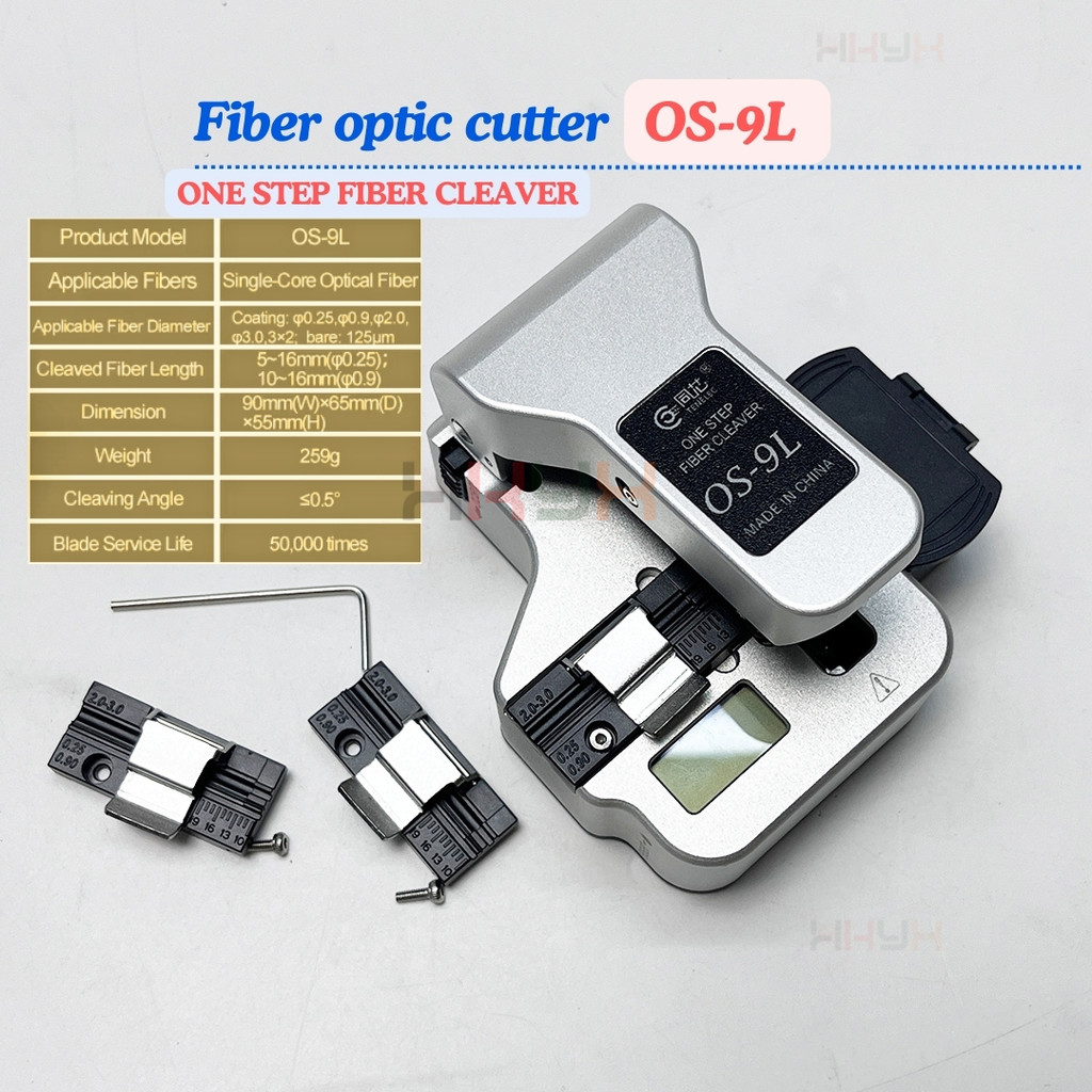 OS-9L Venda Quente One Step Long Blade Life Óptico FTTH , Cutelo De Fibra Óptica FTTX Com Função De Contagem