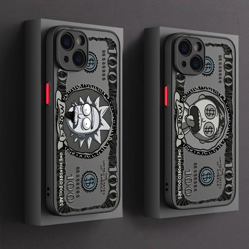 Rick E Mortie Arte Caso De Telefone Para iphone 16 Pro 15 11 14 Plus Max 12 13 Mini XS 7 8 SE2020 Silicone Transparente em Oferta na Shopee