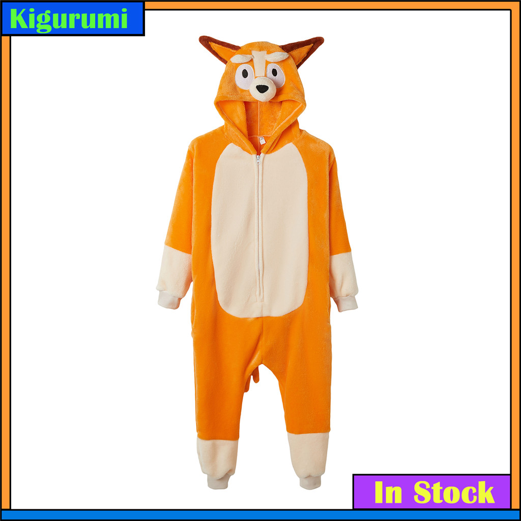 2025 Halloween Animal Kigurumi Anime Cosplay Trajes Amarelo Bluey Cartoon Onesies Mulheres Homens Pijamas Para Adultos em Oferta na Shopee