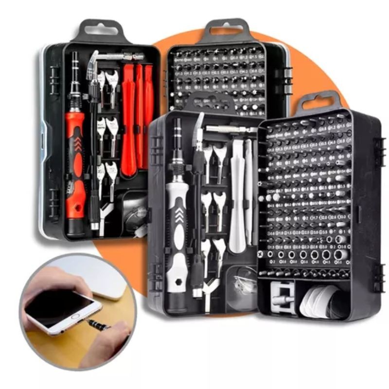 Kit 117 Peças Chave de Precisão para Celular e PC