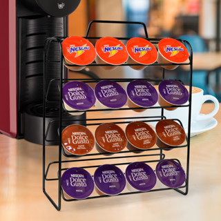 Suporte Porta 32  cápsulas doce Gusto preto especial em Oferta na Shopee