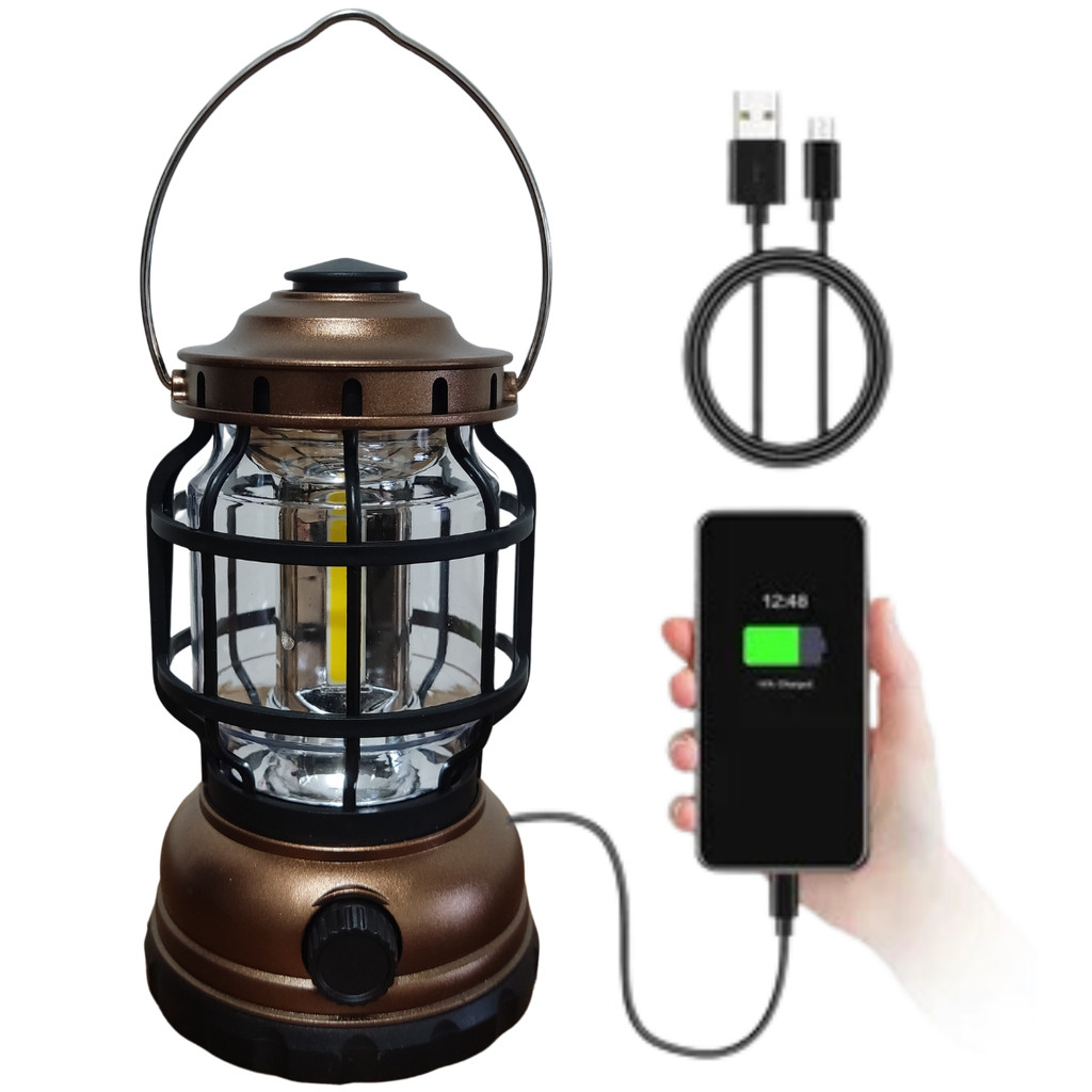 Lampião LED Recarregável Bivolt - Duração de Bateria Incrível para Aventura