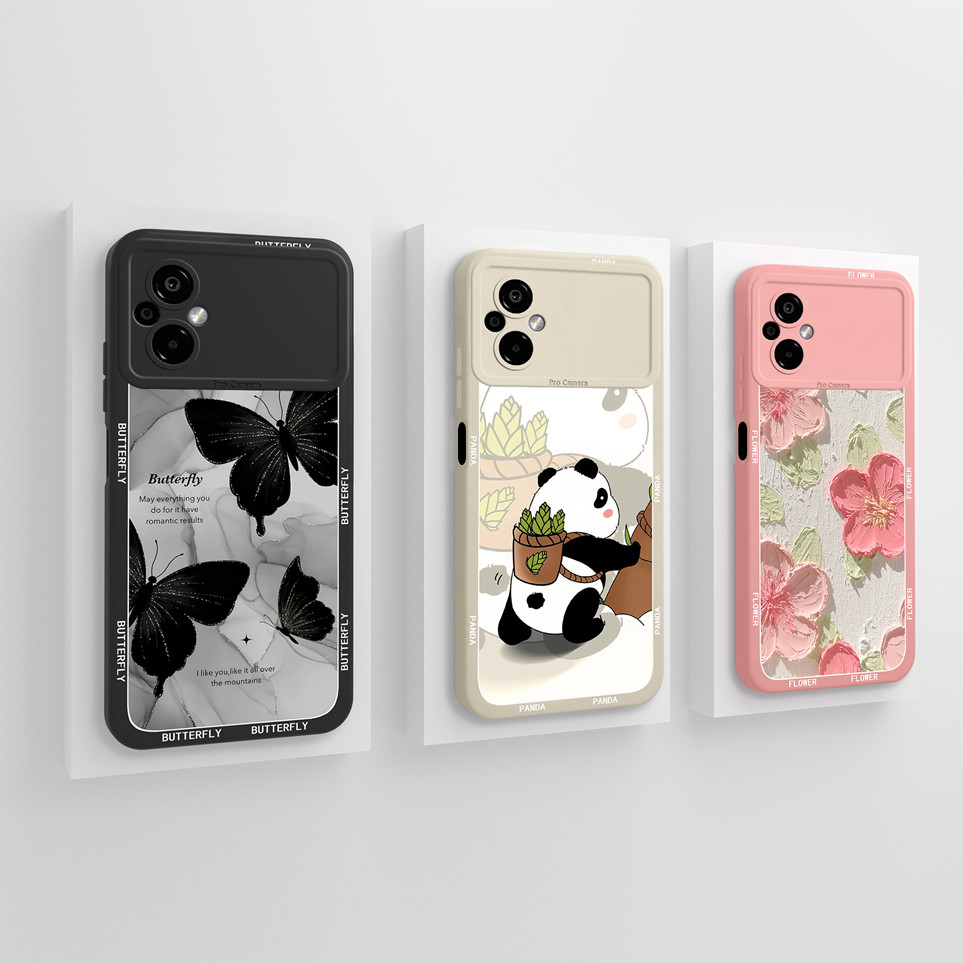 Capa Para Xiaomi Poco M5 M5s Lindas Flores Borboleta À Prova De Choque Silicone Macio Escudo PocoM5 Casos De Telefone Ha