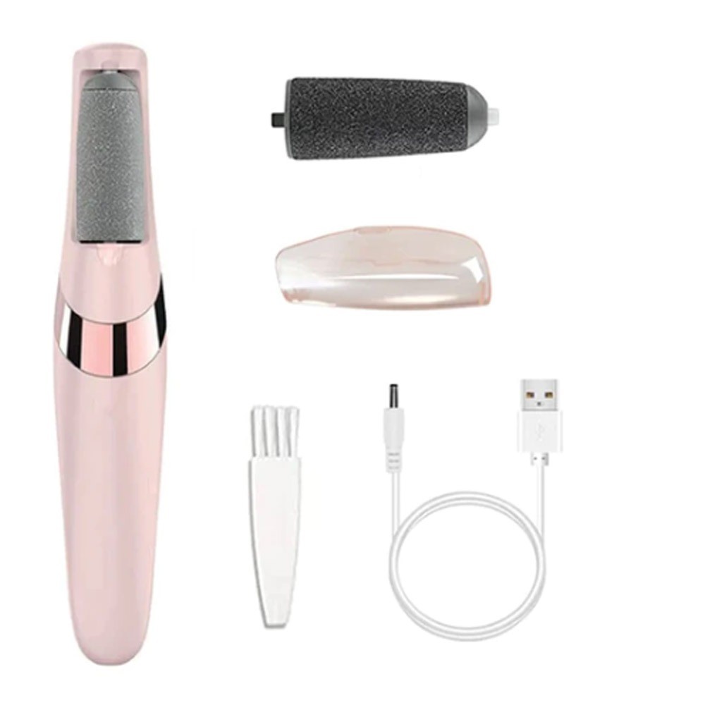 Removedor de Calos Portátil Lixa Elétrica Profissional Esfoliador para os Pés Recarregável Carregamento via USB