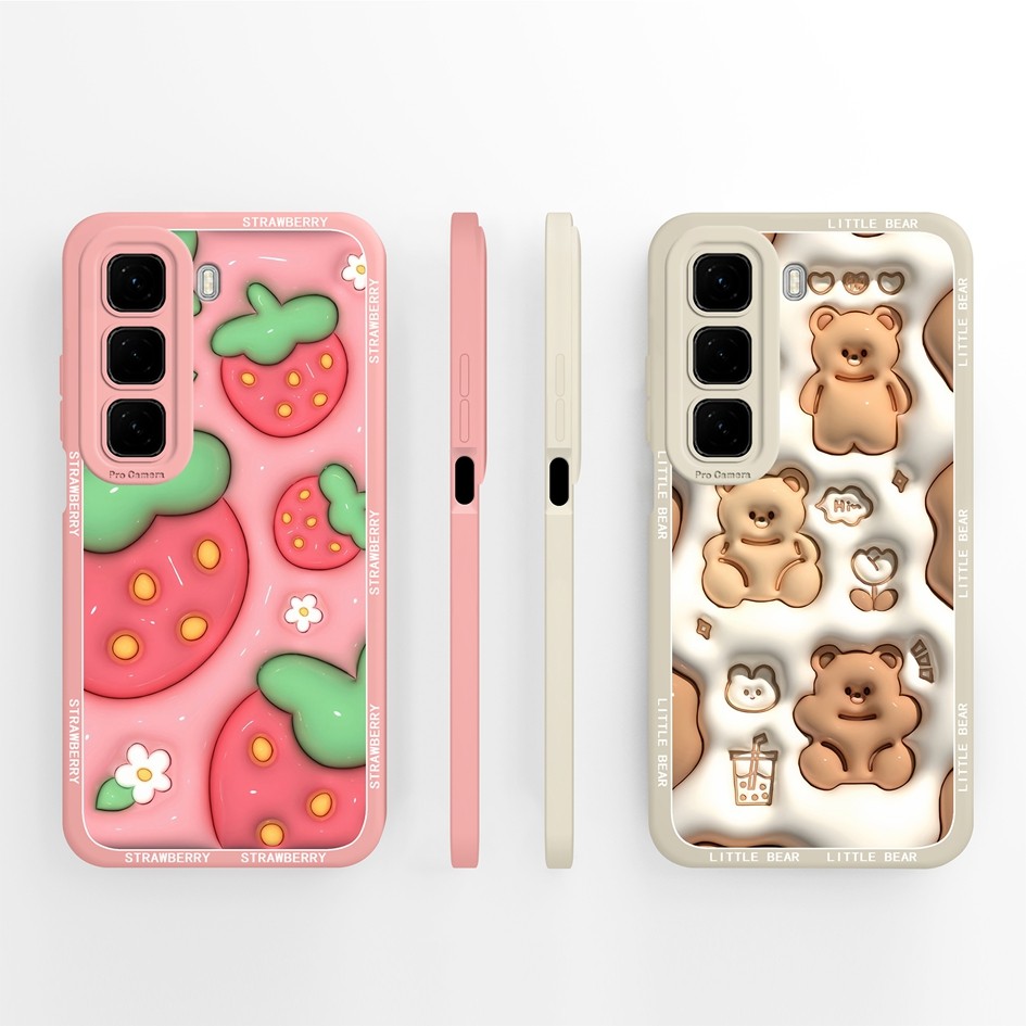 Capa De Telefone Para Infinix Hot 50 Pro + 4G 5G Invólucro À Prova De Choque Chubby Panda Soft Silicone Antiderrapante T em Oferta na Shopee