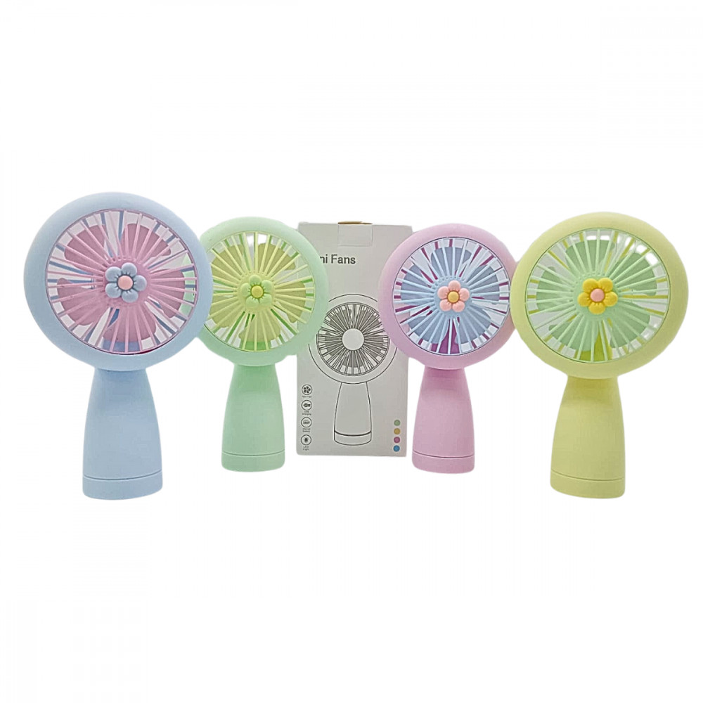 Mini Ventilador Portátil Recarregável com LED HQ66-09