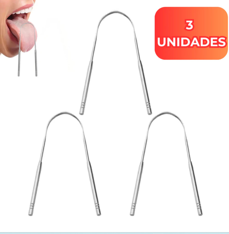 Peças Limpador De Língua Raspador De Língua Em Aço Inox Limpador De Lingua