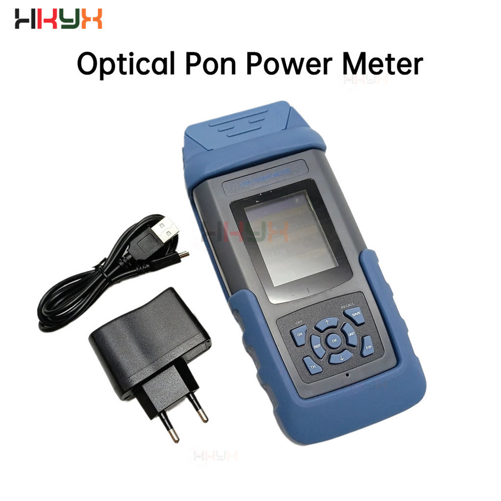 PON Medidor De Potência Óptica SC/APC Adaptador Bateria Recarregável FTTH/FTTx Ferramentas De Teste De Fibra 1310/1490/1