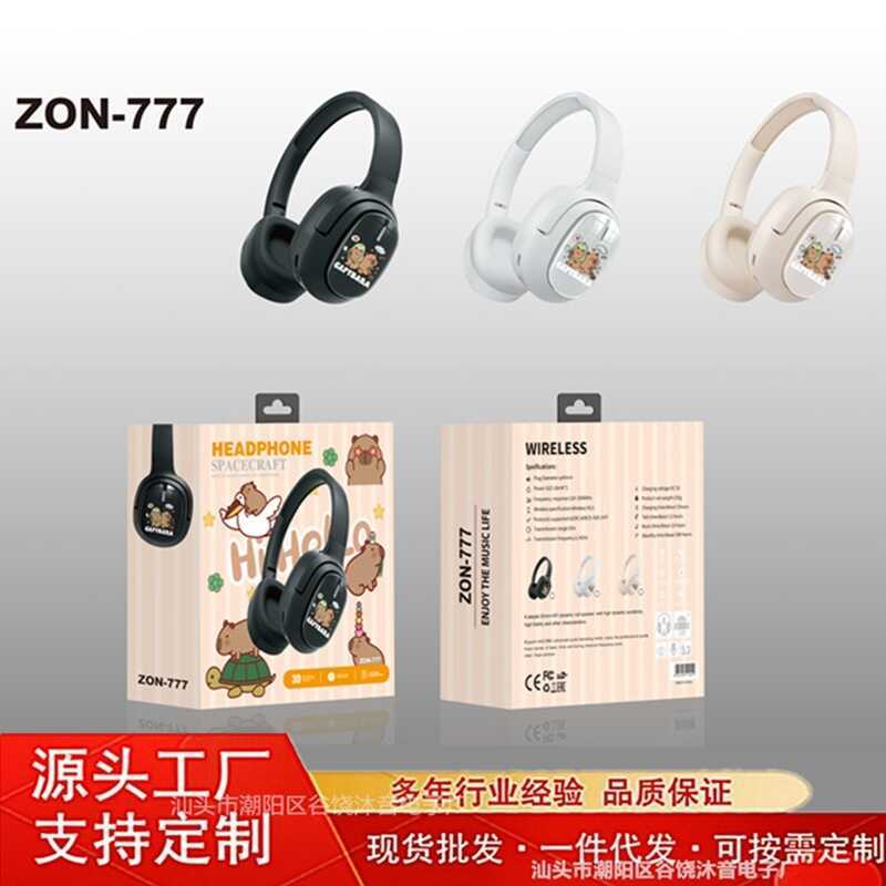 Novo ZON777 fone de ouvido Bluetooth fone de ouvido jogos sem fio Subwoofer fone de ouvido com tudo incluído fabricante 