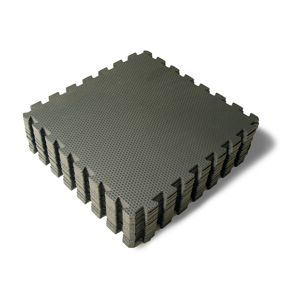 Kit 20 Placa Tatame Tapete Eva preto 50x50x10mm