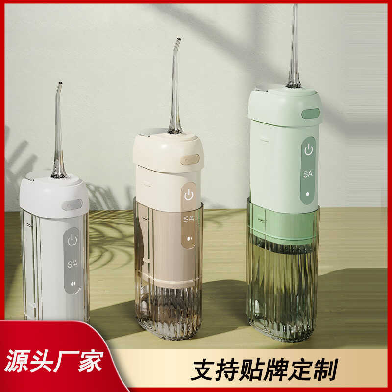 Personalização de suporte para fio dental portátil elétrico