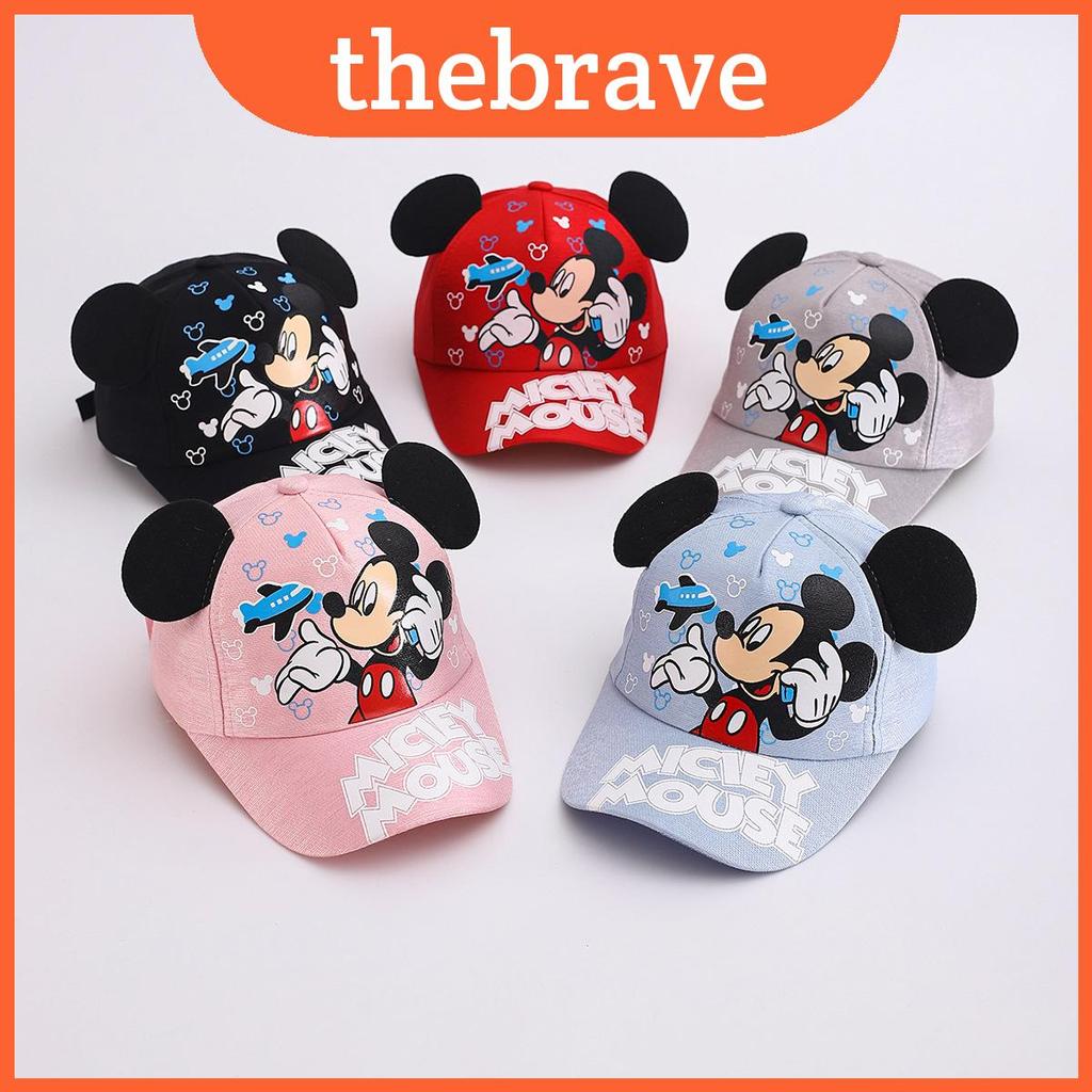 Boné De Beisebol Infantil Mickey Mouse De Verão Com Padrão Impresso E Proteção Solar Divertido Ao Ar Livre Para