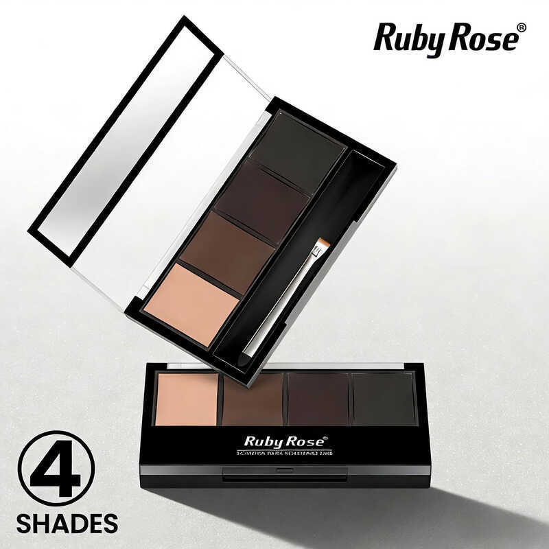 Trio De Sombra Para Sobrancelha Com Primer Ruby Rose Hb9354