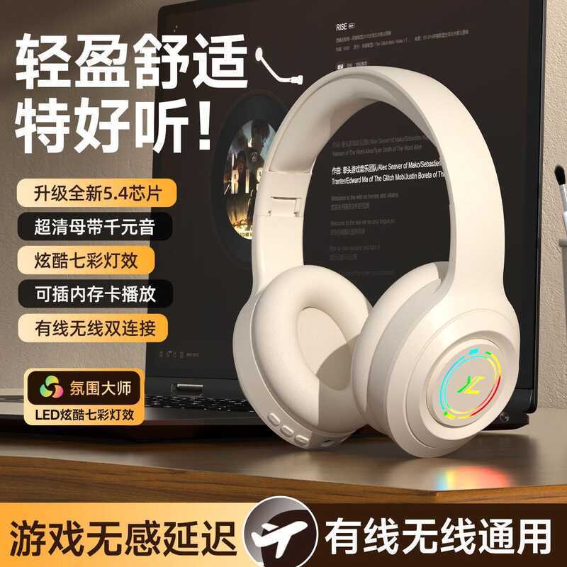 W9Pro fone de ouvido Bluetooth fone de ouvido sem fio jogo cancelamento ruído Subwoofer fone para Android frutas