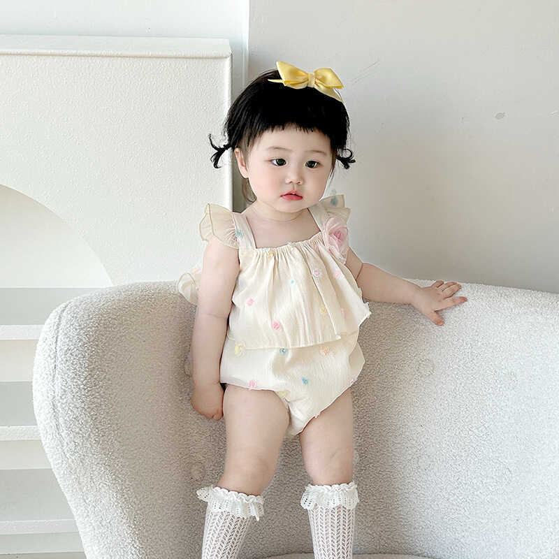 Bebê roupas de bebê verão estilo fino bebê menina macacão princesa 5237 estilingue bebê macacão roupas de verão