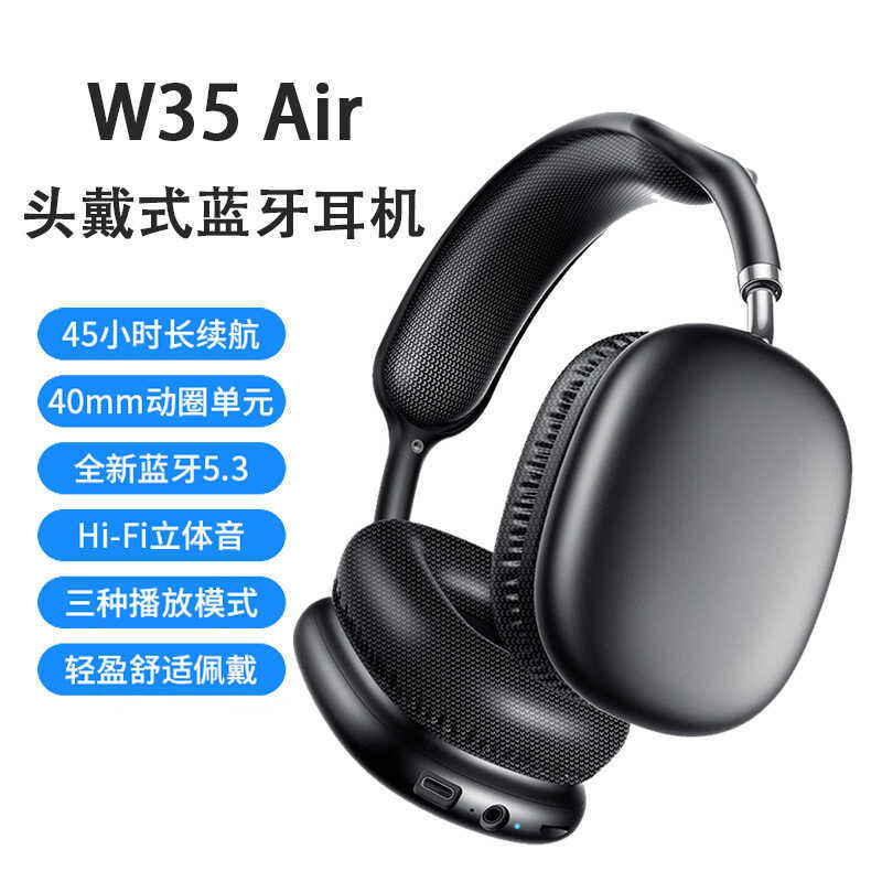 W35 ar fone de ouvido sem fio Bluetooth fone de ouvido plugável titular do cartão tipo orelha esportes fone de ouvido de