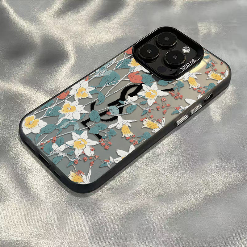 ysl flor TPU anti-impacto Capinha Capa Para IPHONE 13 11 15 14 12 16 17 PRO MAX AIR X XR XS MAX 7 8 PLUS