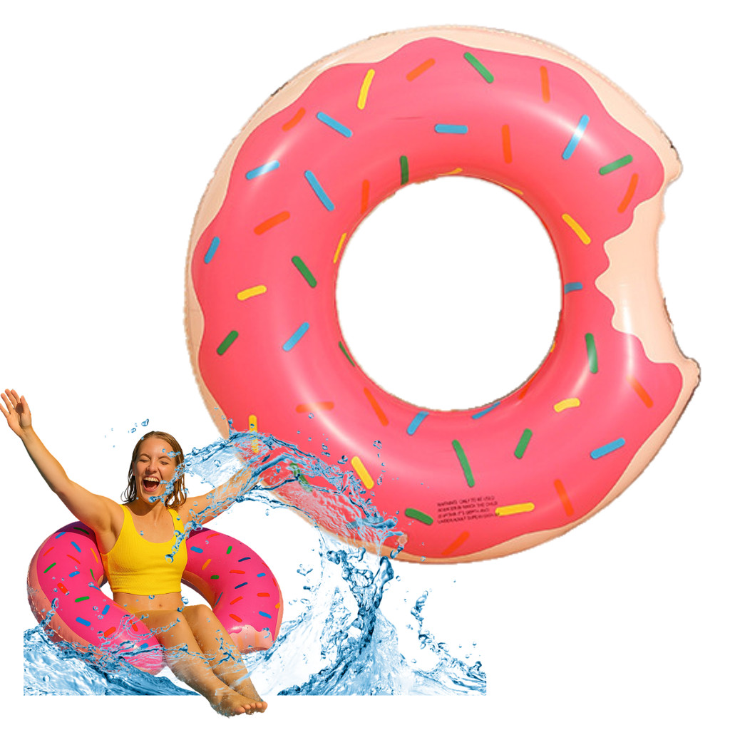 Boia Inflavel Infantil 3 à 5 anos Tamanho: 70 Cm Modelo: Rosquinha Cor: Rosa