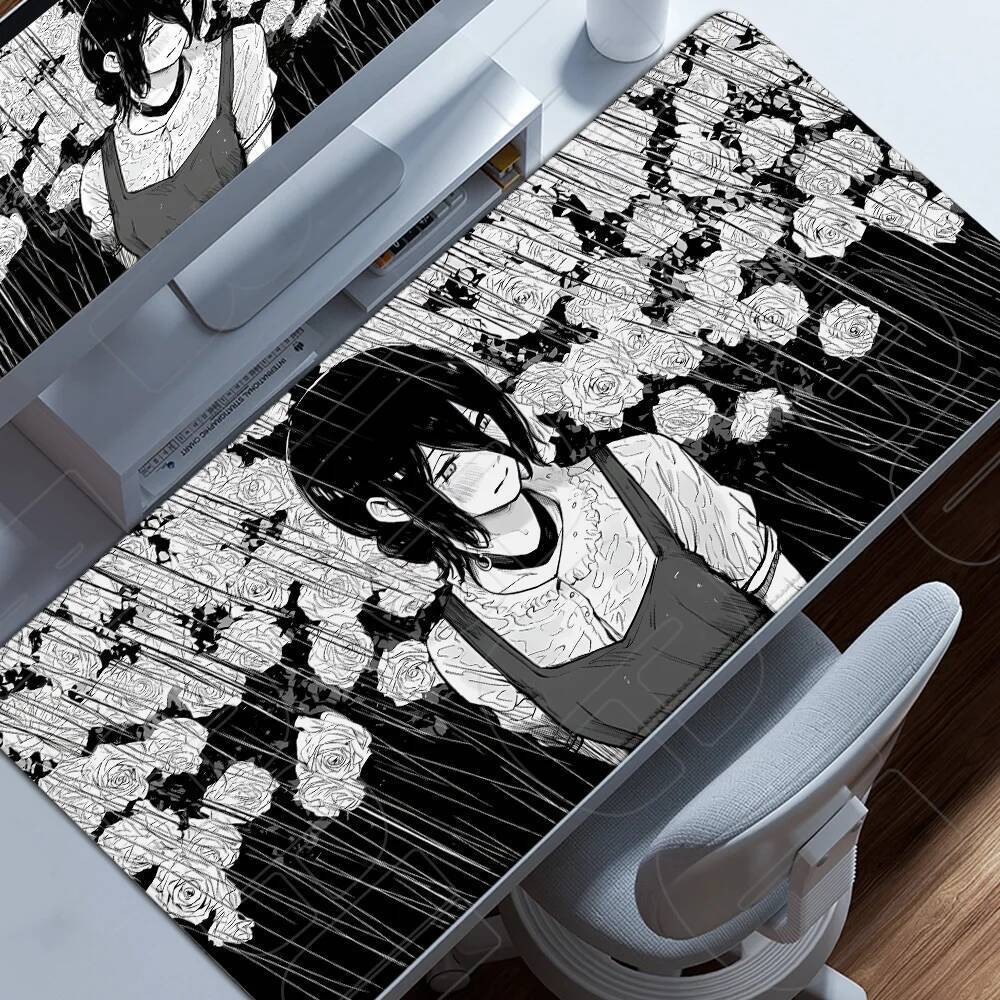 HD Motosserra Homem XXL Mouse Pad Anime reze Gamer Makima Jogos Acessórios Para PC pads Grande Teclado Tapete De Mesa Do