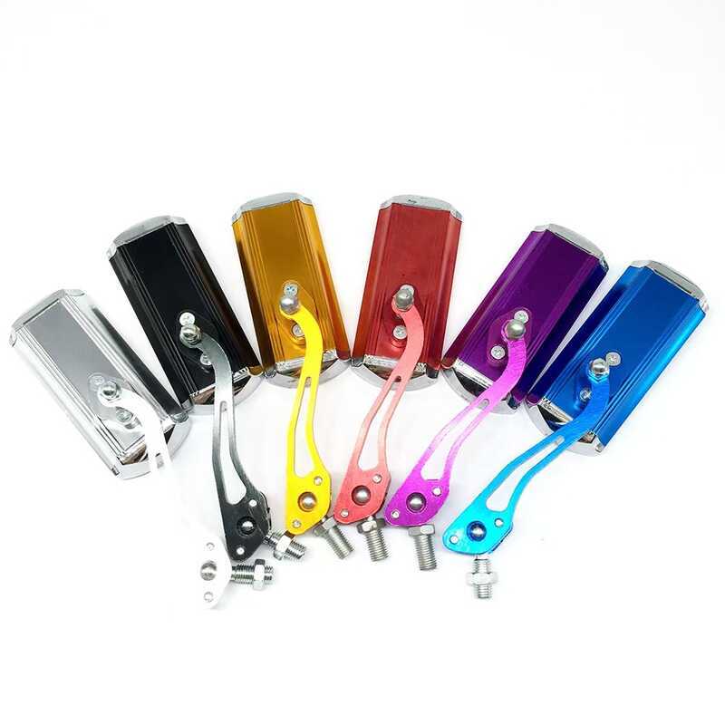 Espelho retrovisor da motocicleta modificado Universal único invertendo espelho auxiliar bateria elétrica modelo refleto