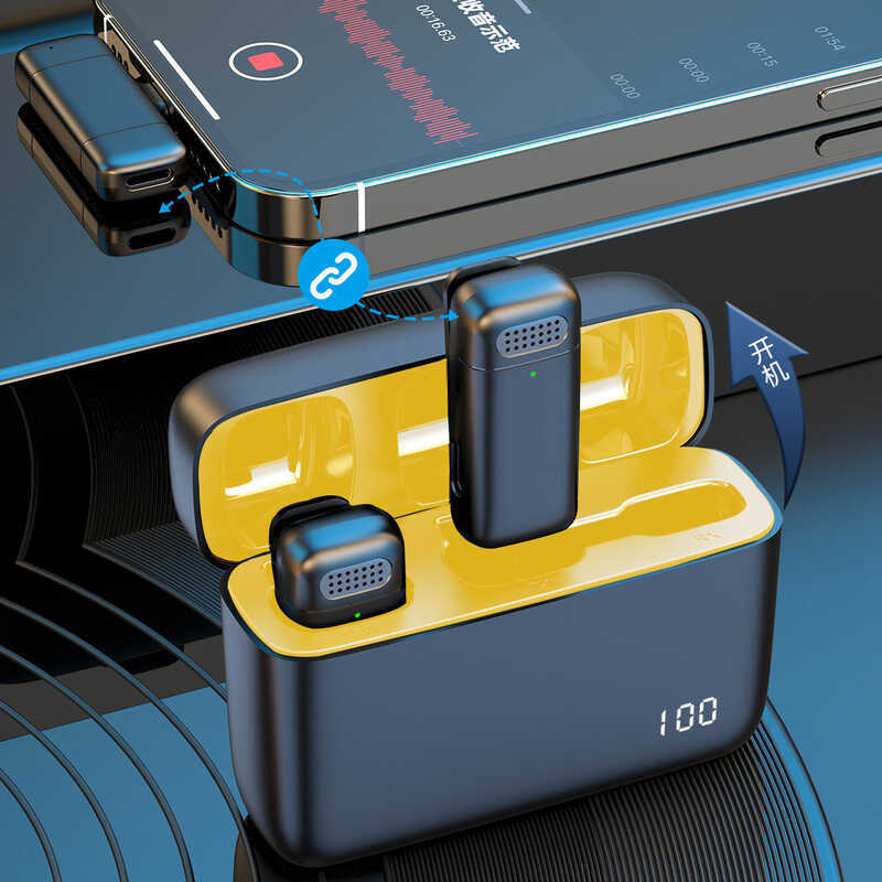 Microfone de lapela sem fio K5K6 Display Digital armazém telefone móvel com bens dedicado inteligente redução ruído micr