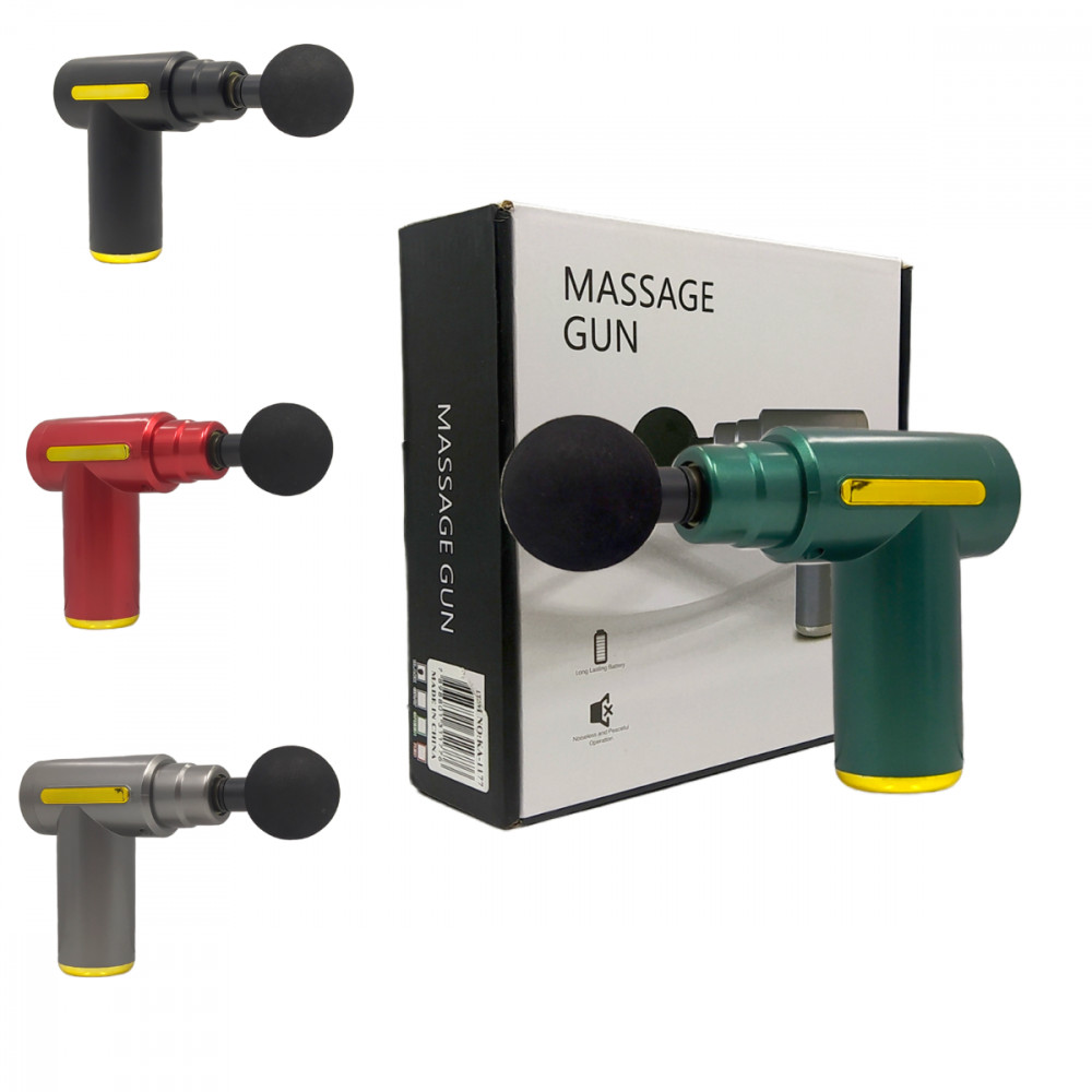 Mini Massageador Muscular Portátil Kapbom KA-1177 Pistola Fascial Gun Recarregável Silencioso
