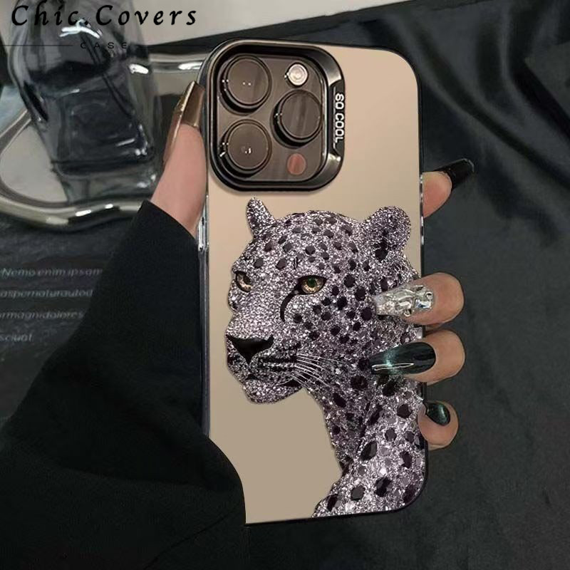 Capinha Capa de Anti queda fosco Padrão leopardo Aplica-se a IPhone XR 15 16 17 11 12 13 14 PRO MAX 14 15 16 PLUS em Oferta na Shopee