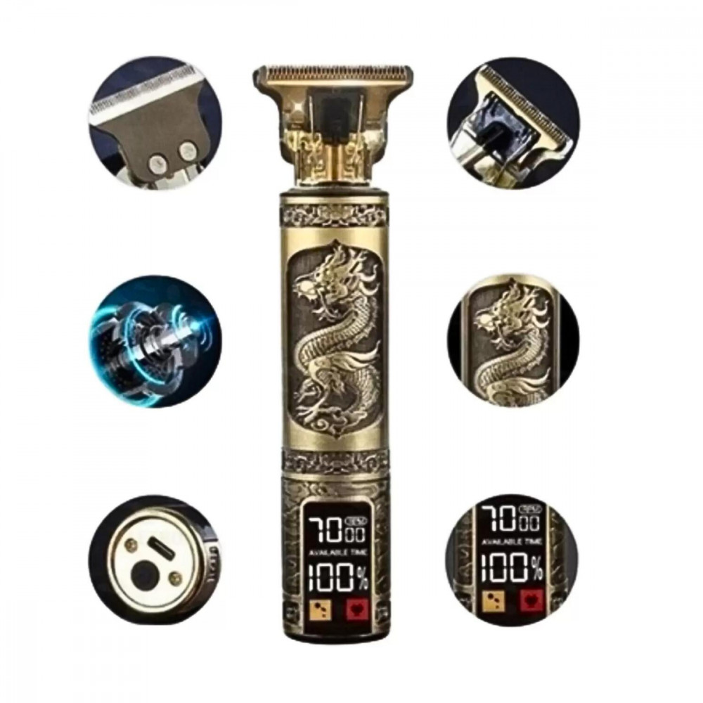 Máquina De Cortar Cabelo Barba Profissional Com Display Digital Kapbom KA-3609