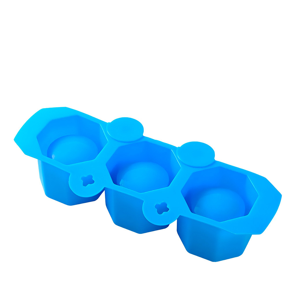 JS Molde Silicone para Gesso Vaso Hexagonal 3 Cavidades