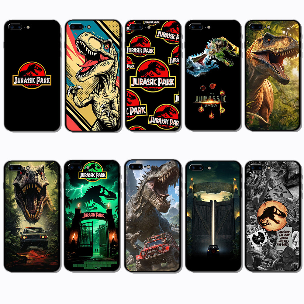 iPhone 7 8 Plus QN14 jurassic park Capa De Telefone TPU Macia Protetora anti-Queda